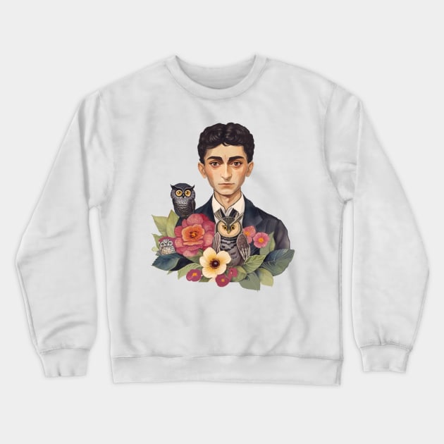 Kafka and the Owls Crewneck Sweatshirt by TatianaBS